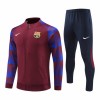 FC Barcelona Quarter Zip Trenings Dresser 23-24 Rød - Herre